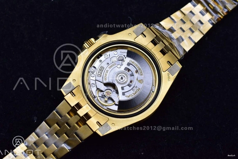 Factory Best 1:1 Black VR3285 Gold GRNR Dial Edition Gain Master II YG Bracelet CHS Weight on Jubilee 126718 GMT 0125